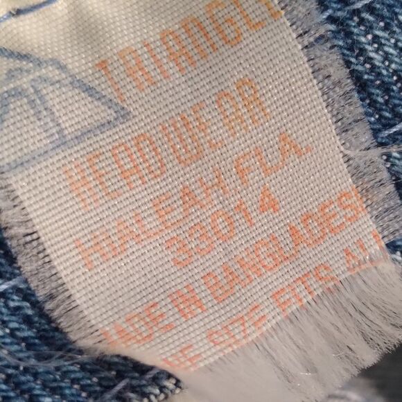 Vintage San Diego Suede Brim Strap Back Denim Hat - Picture 8 of 8